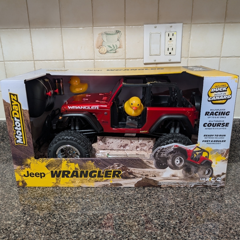 Motor Dayz Jeep Wrangler Red 1:10 Remote Control Car